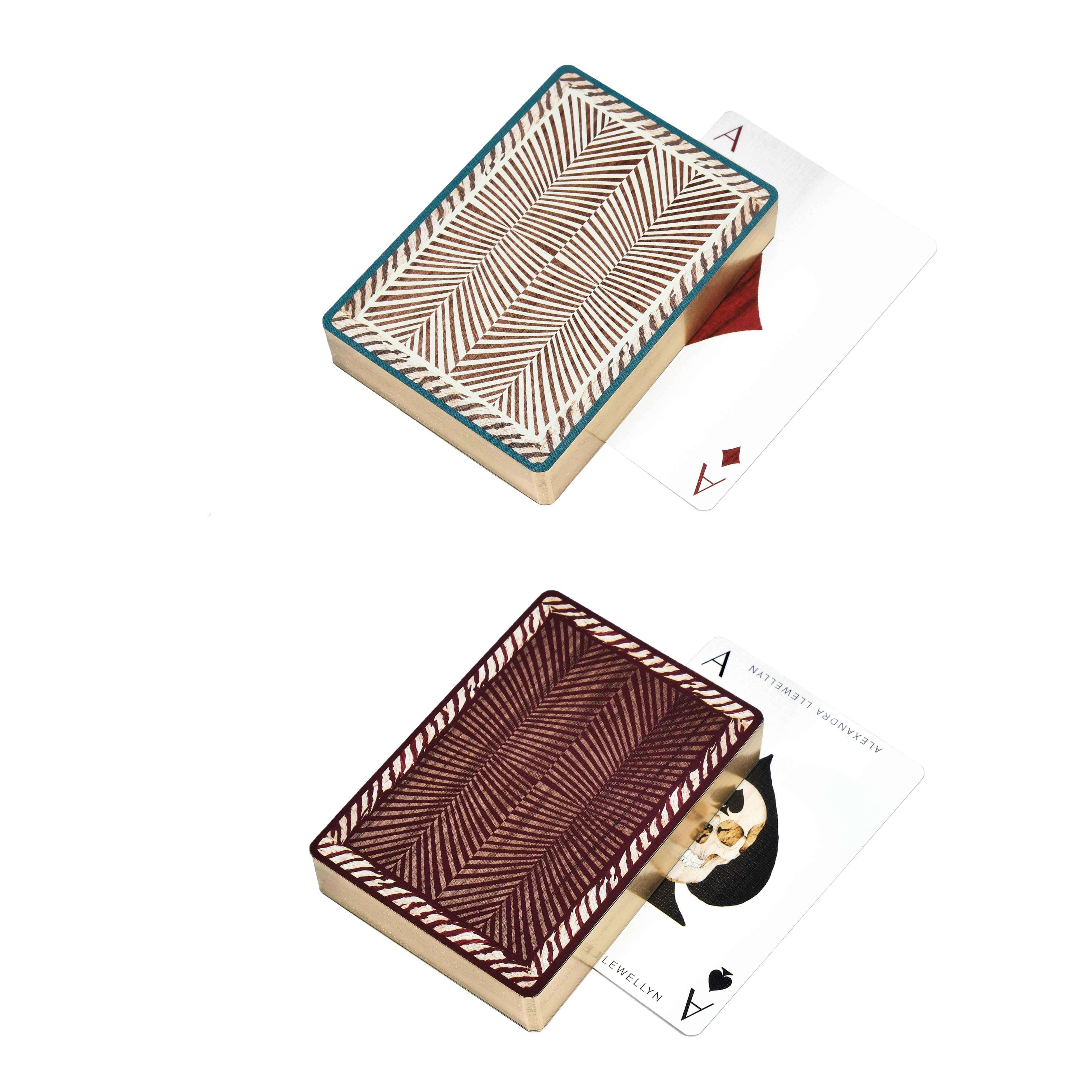 Two decks of Signature Playing cards in two colourways