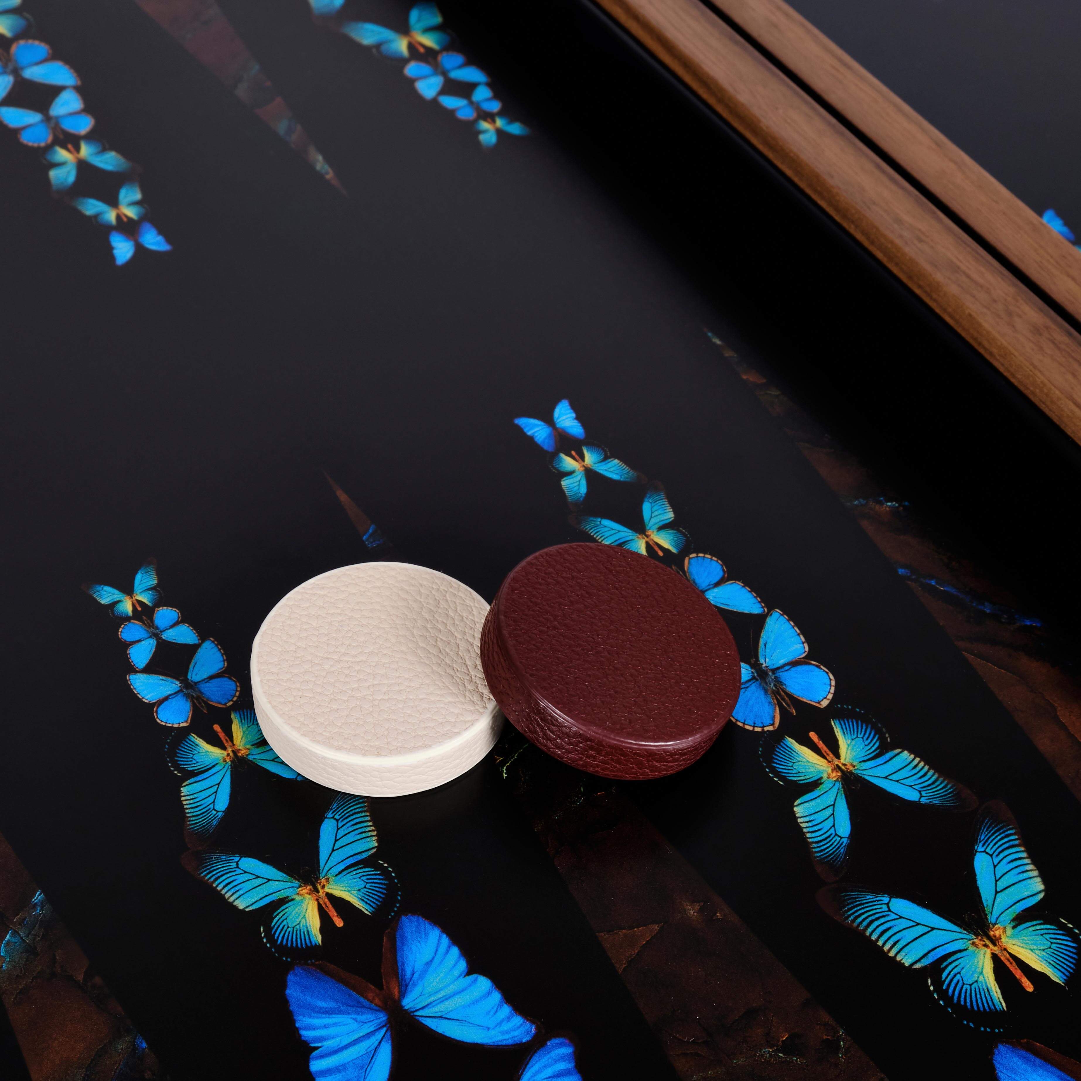 Alexandra Llewellyn Butterfly Backgammon Set Detail