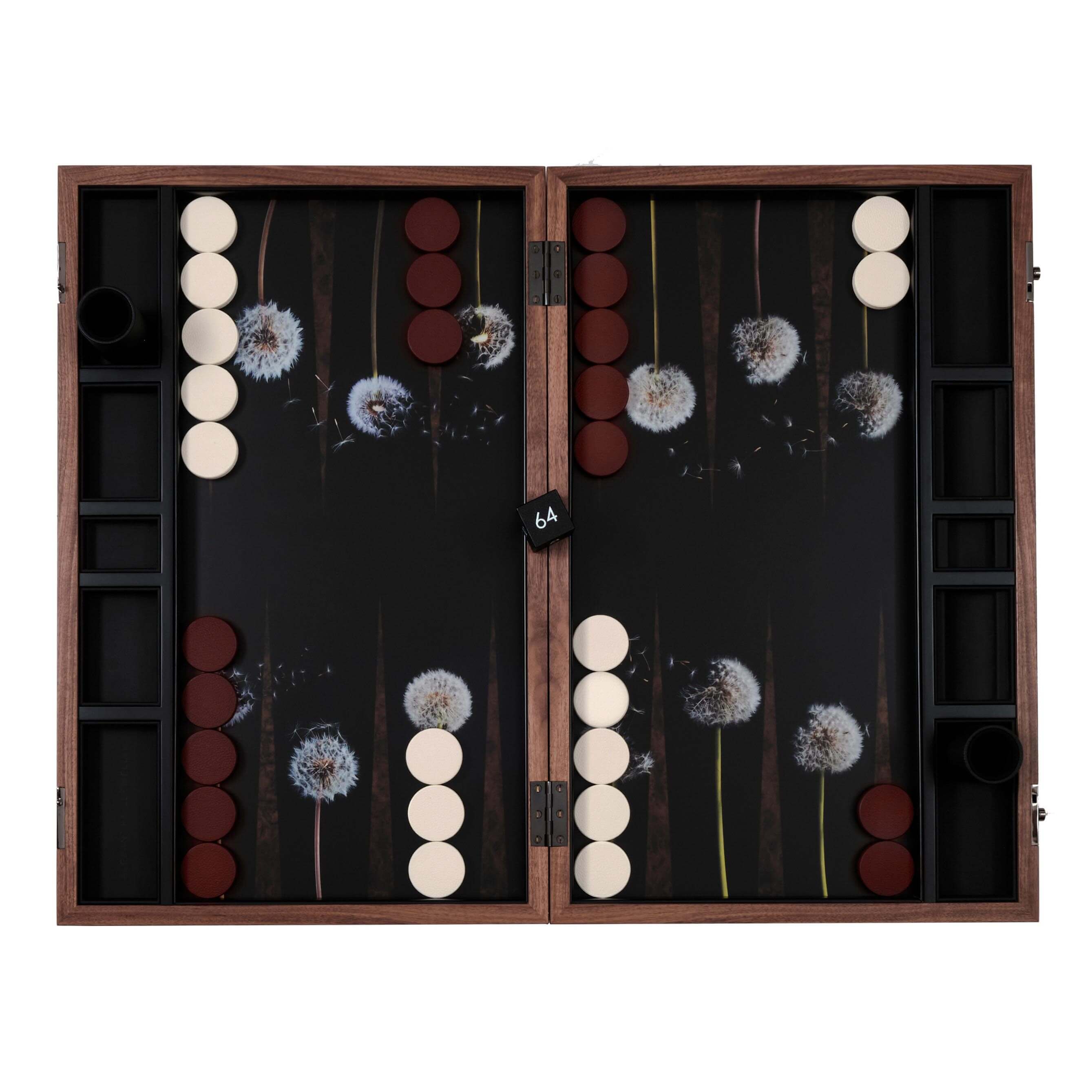 Alexandra Llewellyn Dandelion Backgammon Set Open