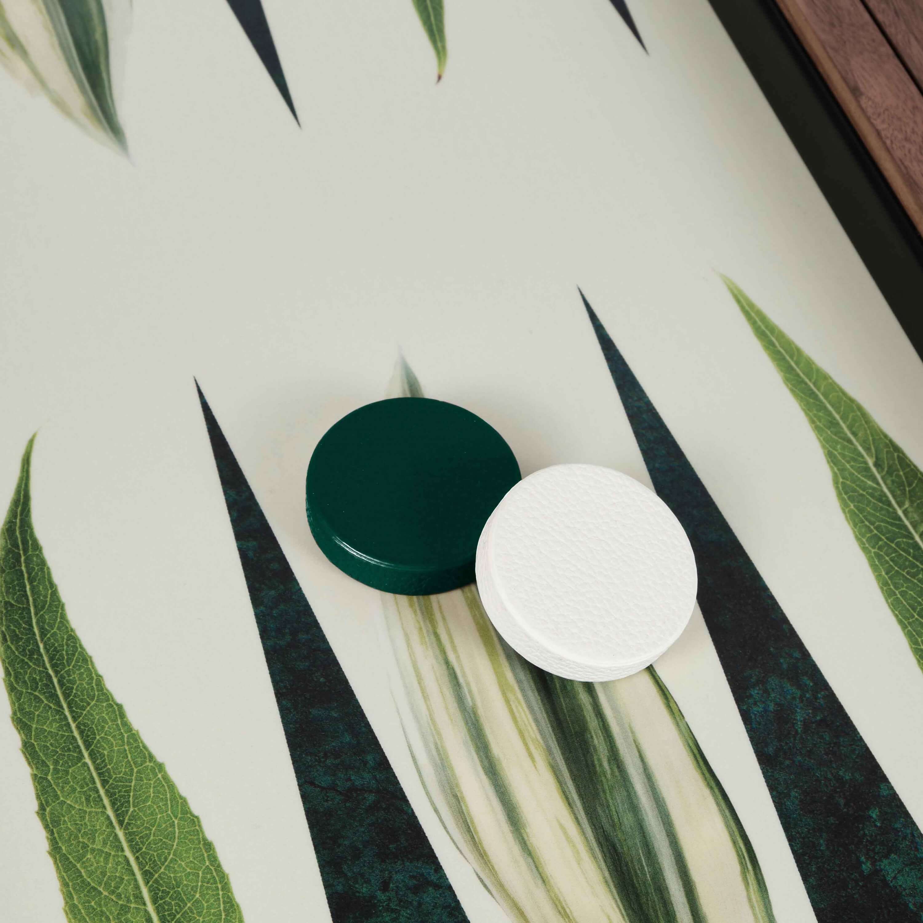 Alexandra Llewellyn Leaf Backgammon Set Detail