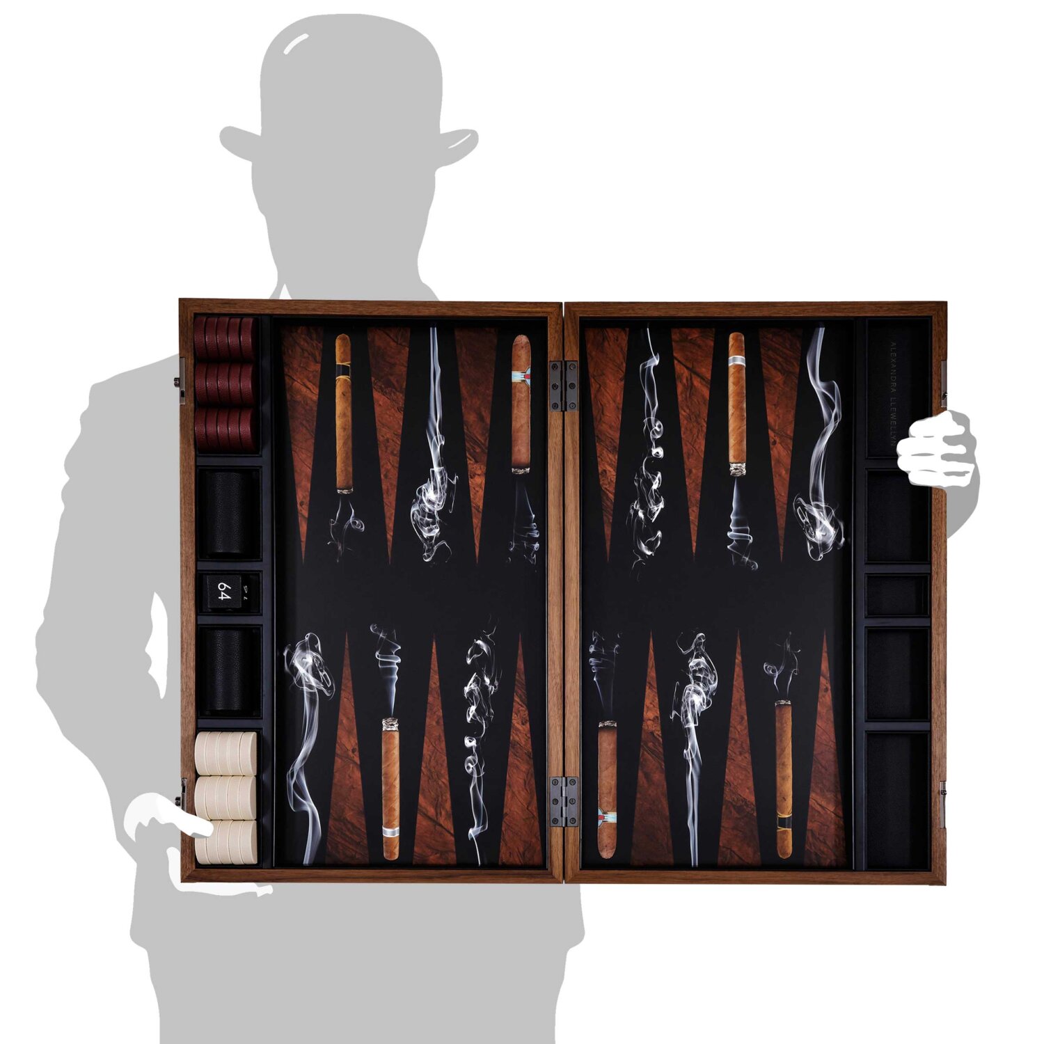 cigar backgammon set