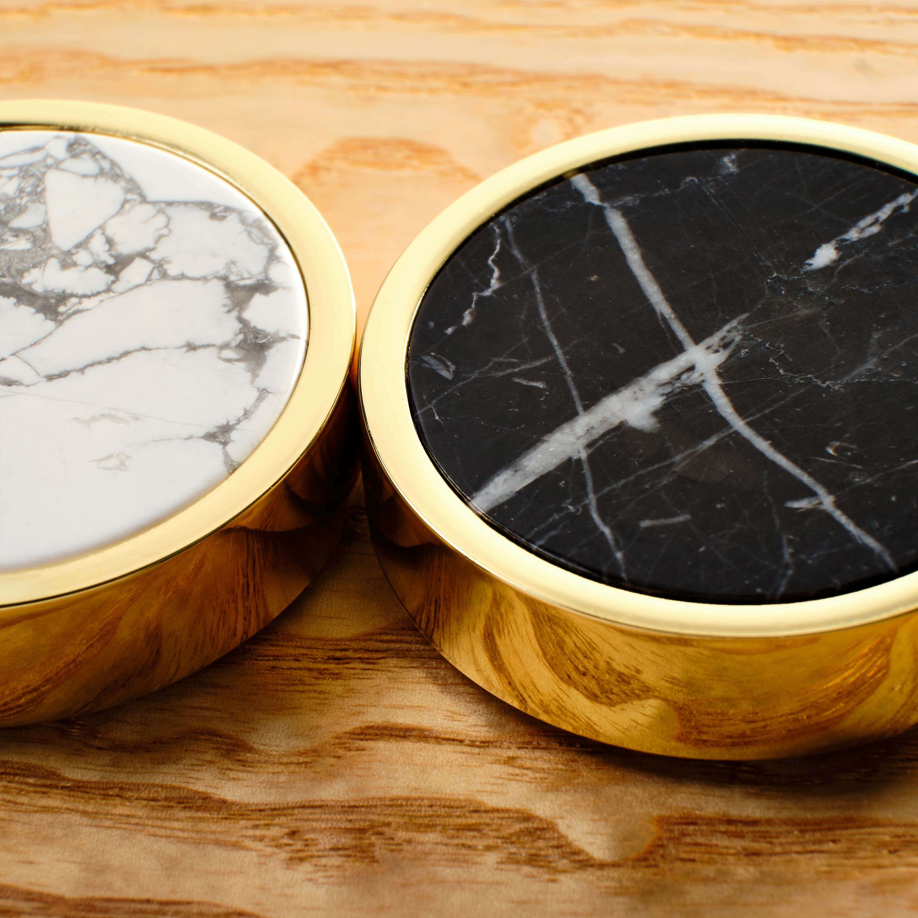 black and white marble playing pieces