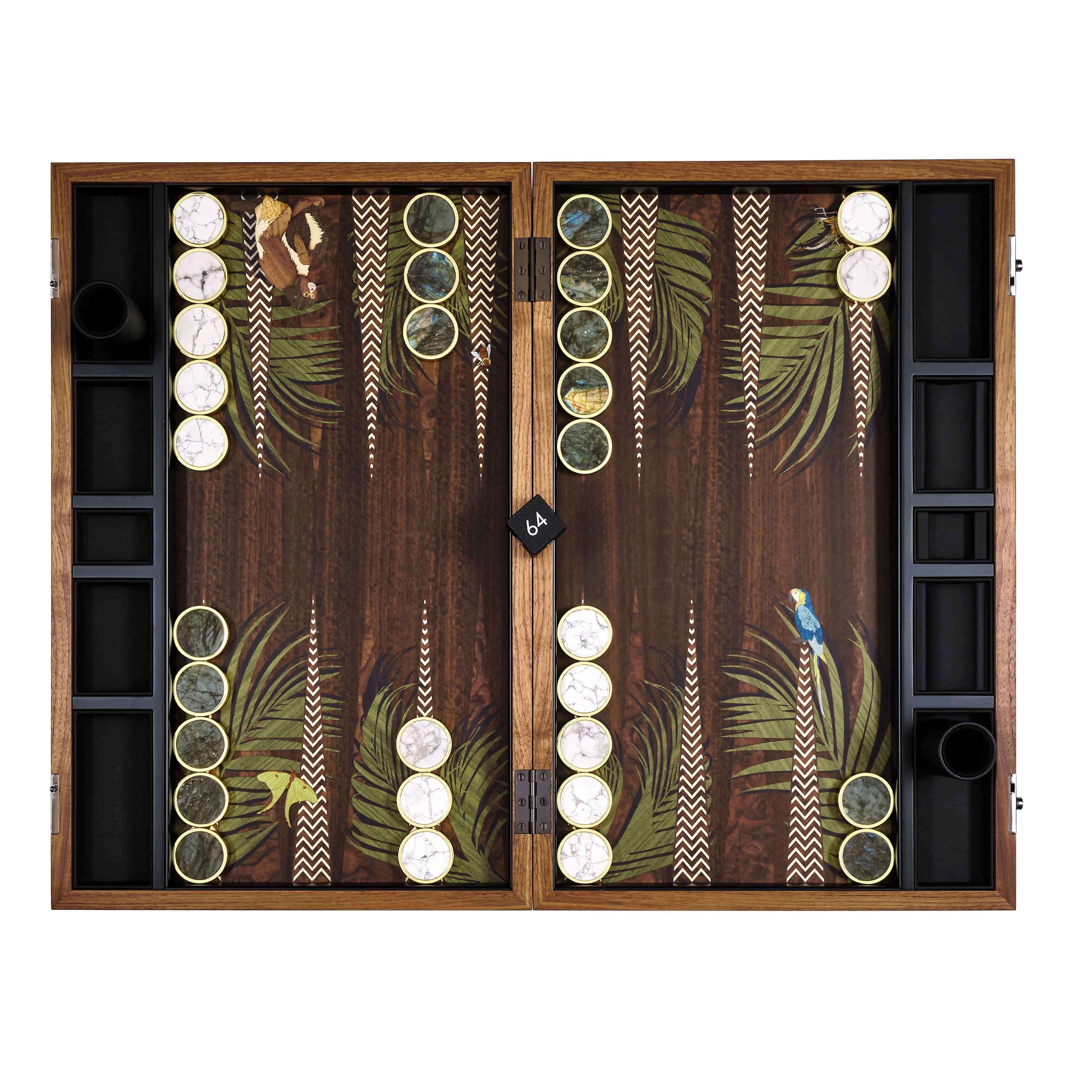 Alexandra Llewellyn Jungle Backgammon Set Open 04