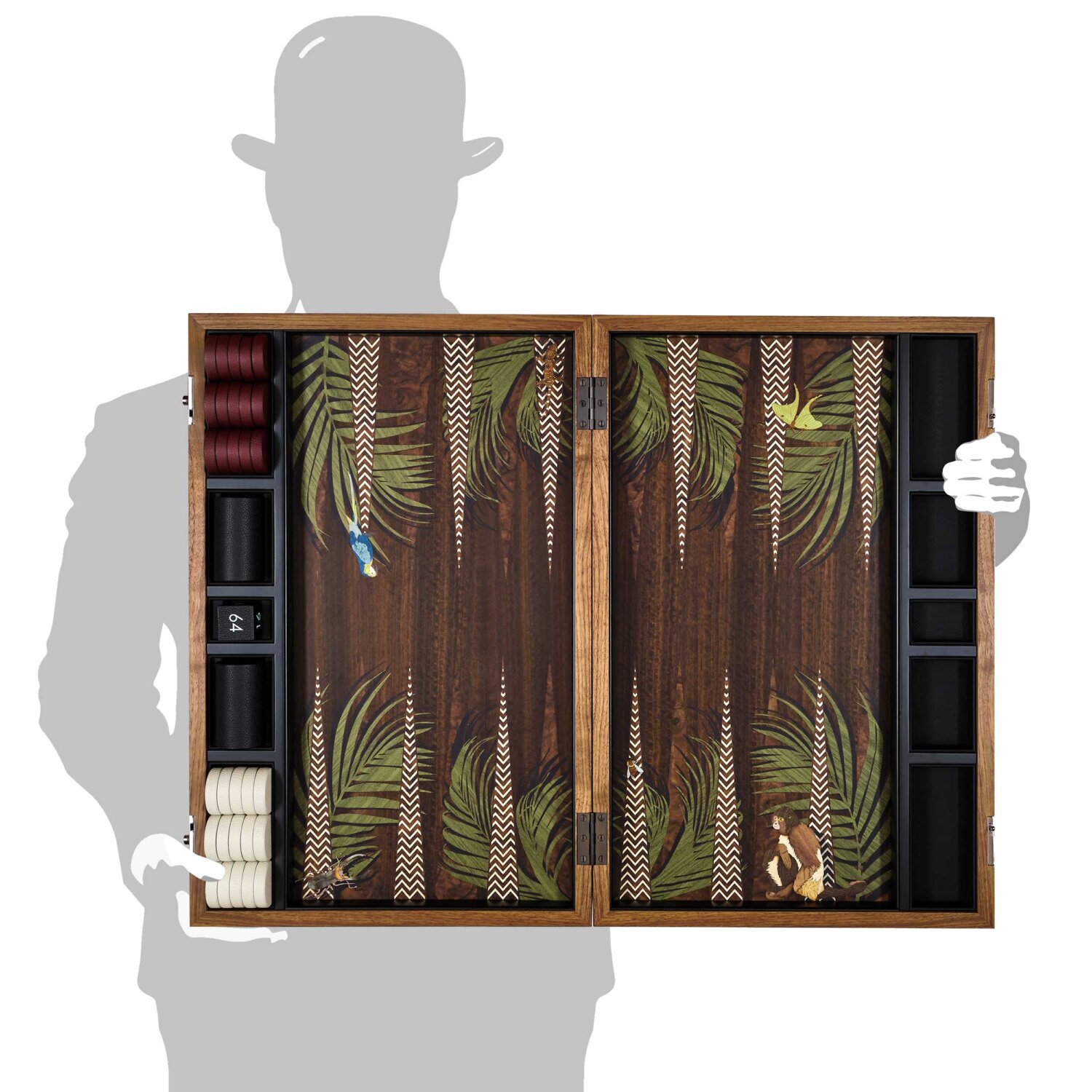 jungle backgammon set