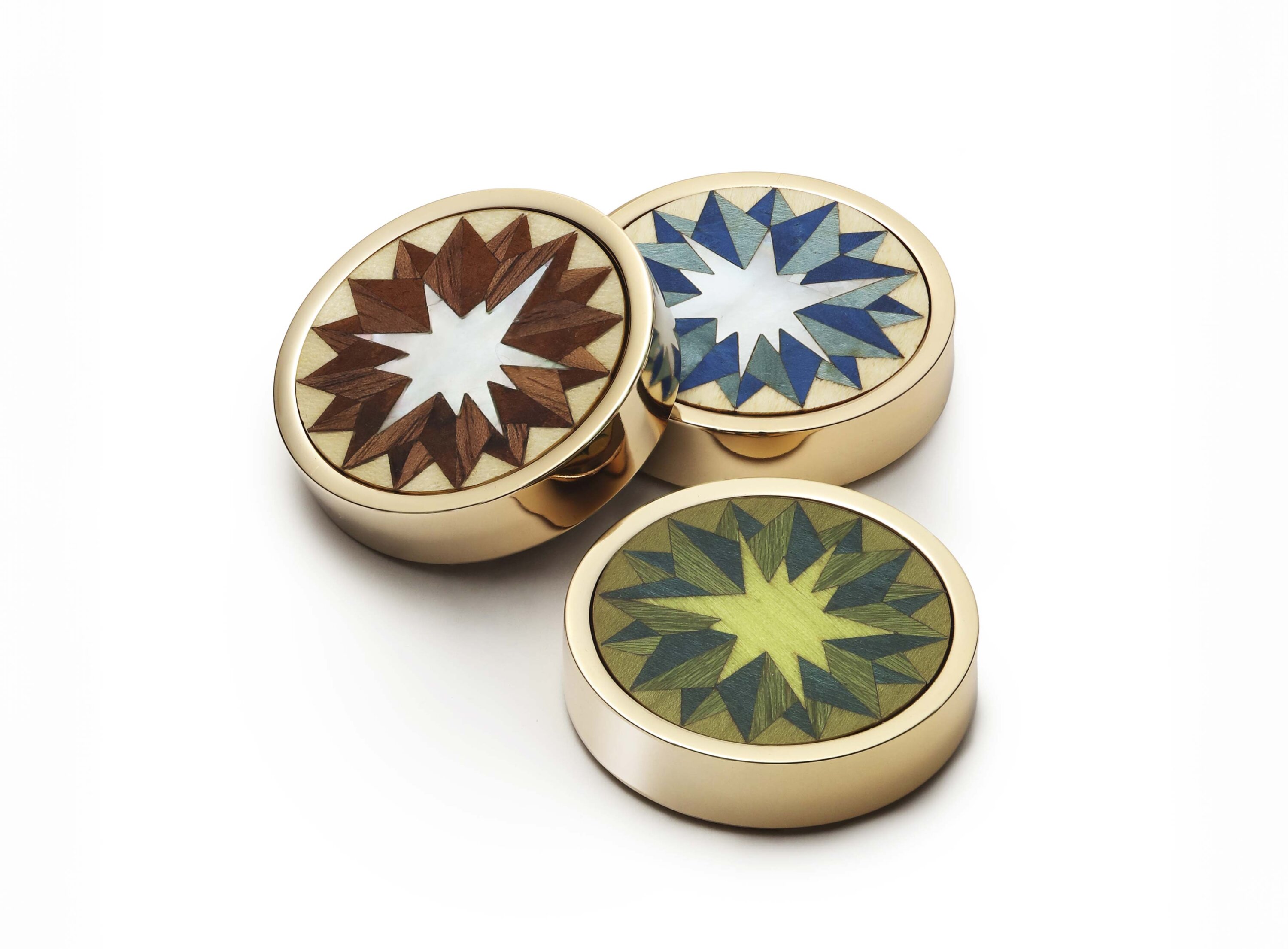 bespoke marquetry backgammon playing pieces by alexandra llewellyn