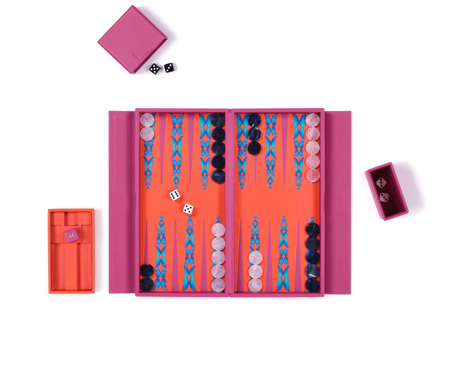 butterfly travel backgammon set by alexandra llewellyn