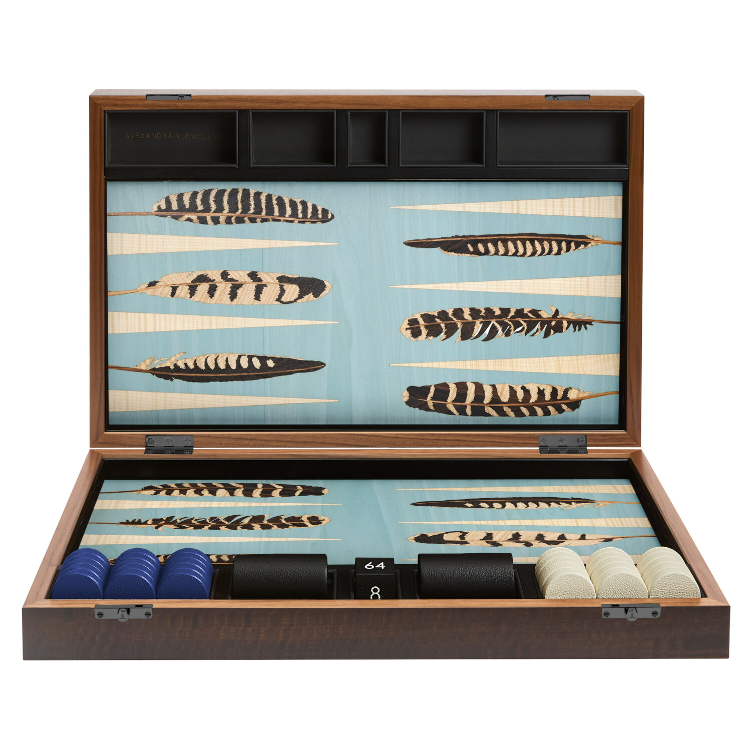 Falcon Marquetry Backgammon Set | Marquetry Playing Surface